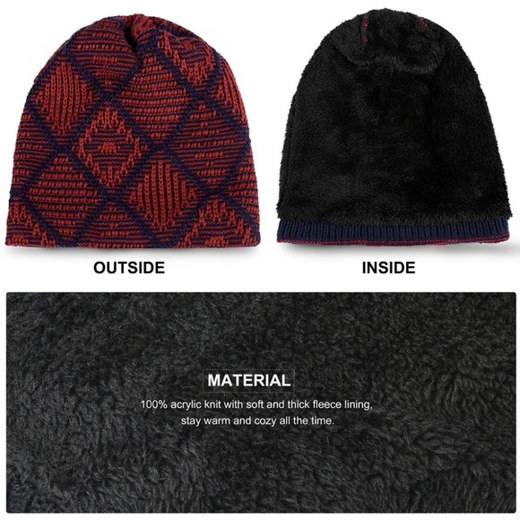 Unisex Beanie Hat Knit Hat - Picture 3 of 5